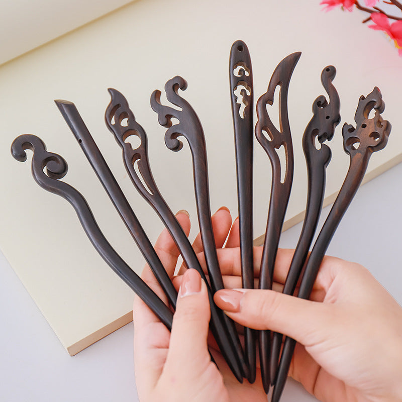 Wooden Hairpin Set for Women Hair Accessories - Antique Style, Versatile Headwear