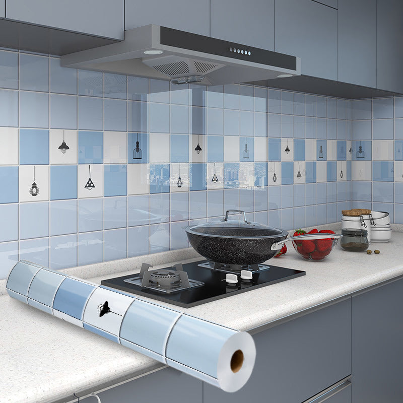 Self-Adhesive Waterproof Kitchen Sticker Set - Thickening Oil-Proof Wall Decals