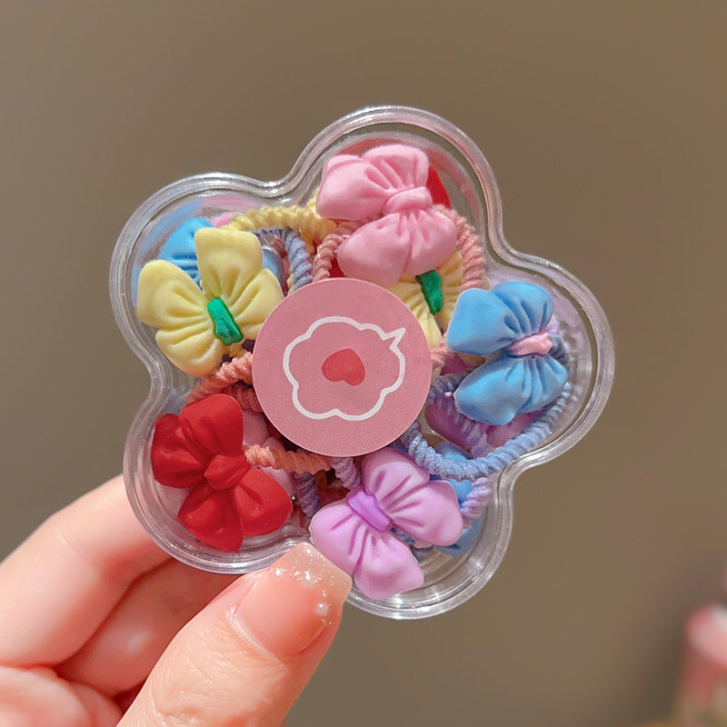 Children's Cute Baby Hair Rope Headband - Highly Elastic, No Hurt, 20PCs Set