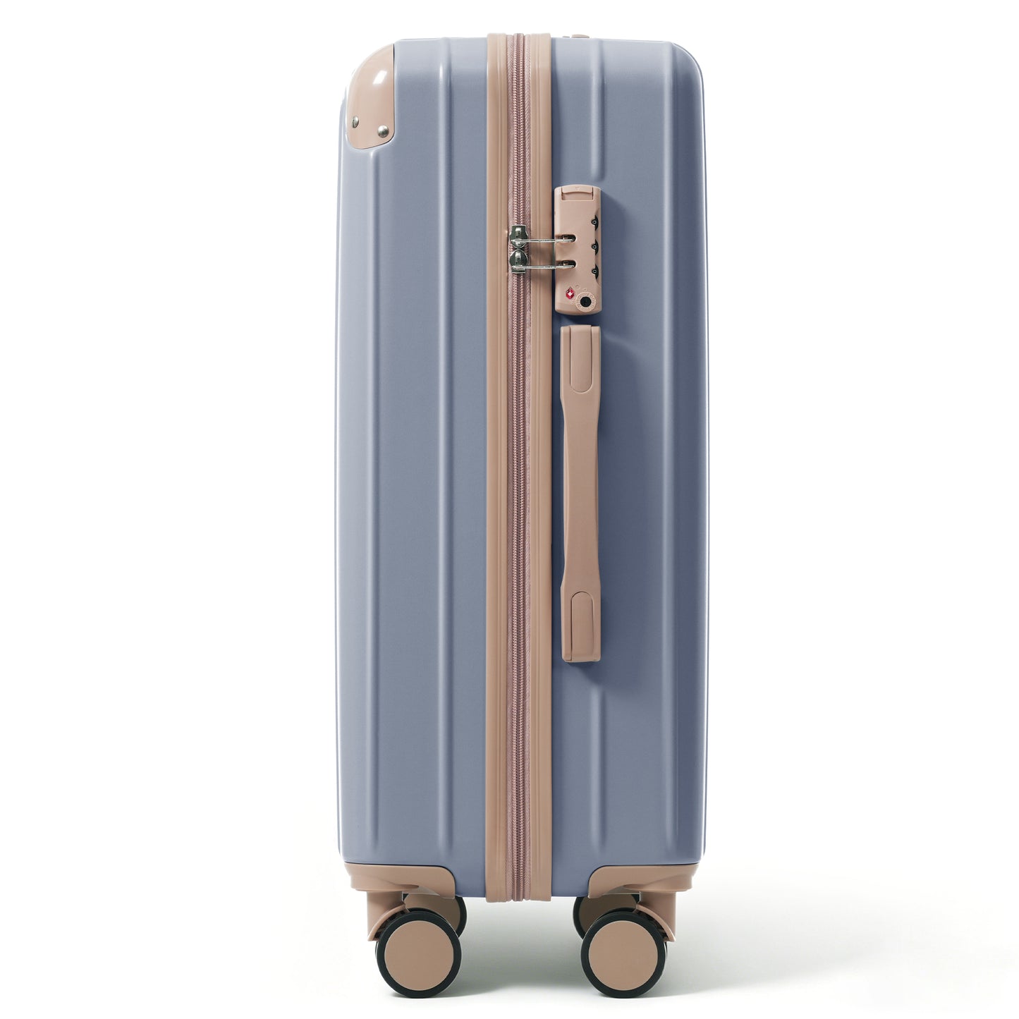 Premium ABS 3-Piece Travel Luggage Set with TSA Locks - Light Blue