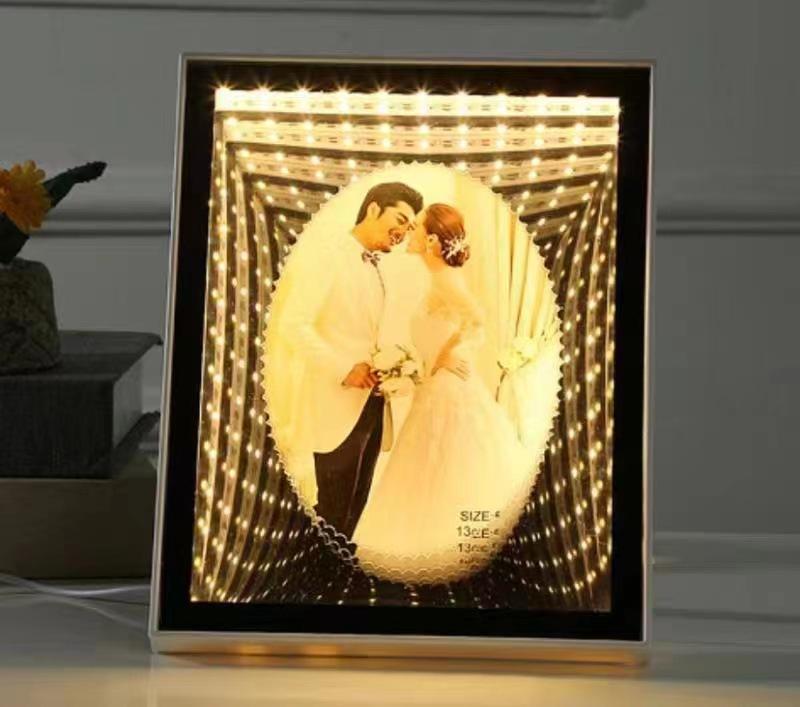 Multifunctional Mirror with Photo Studio Props for Home Decor - Rectangular & Circular Styles