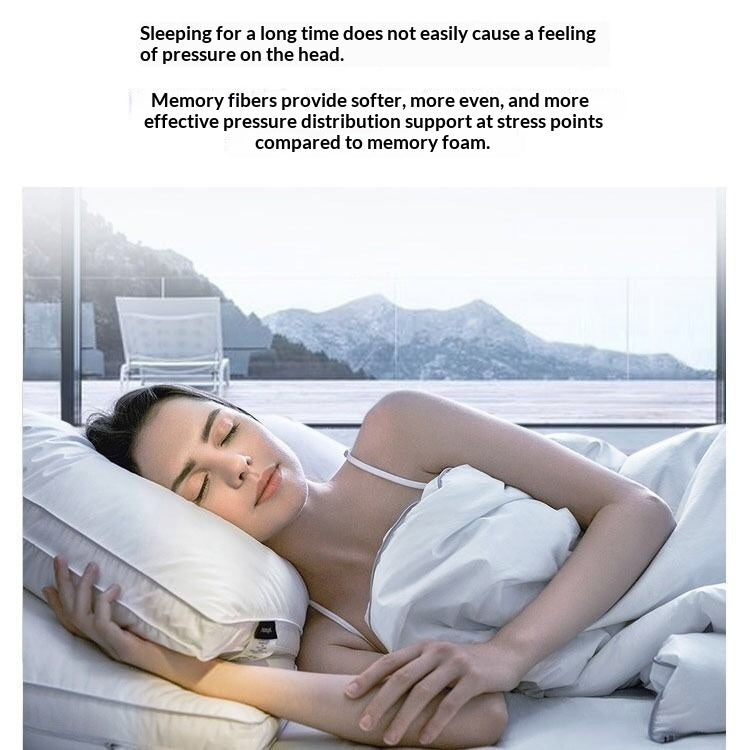 Hotel-Style Brushed Cervical Support Pillows for Better Sleep - Multiple Sizes & Quantities