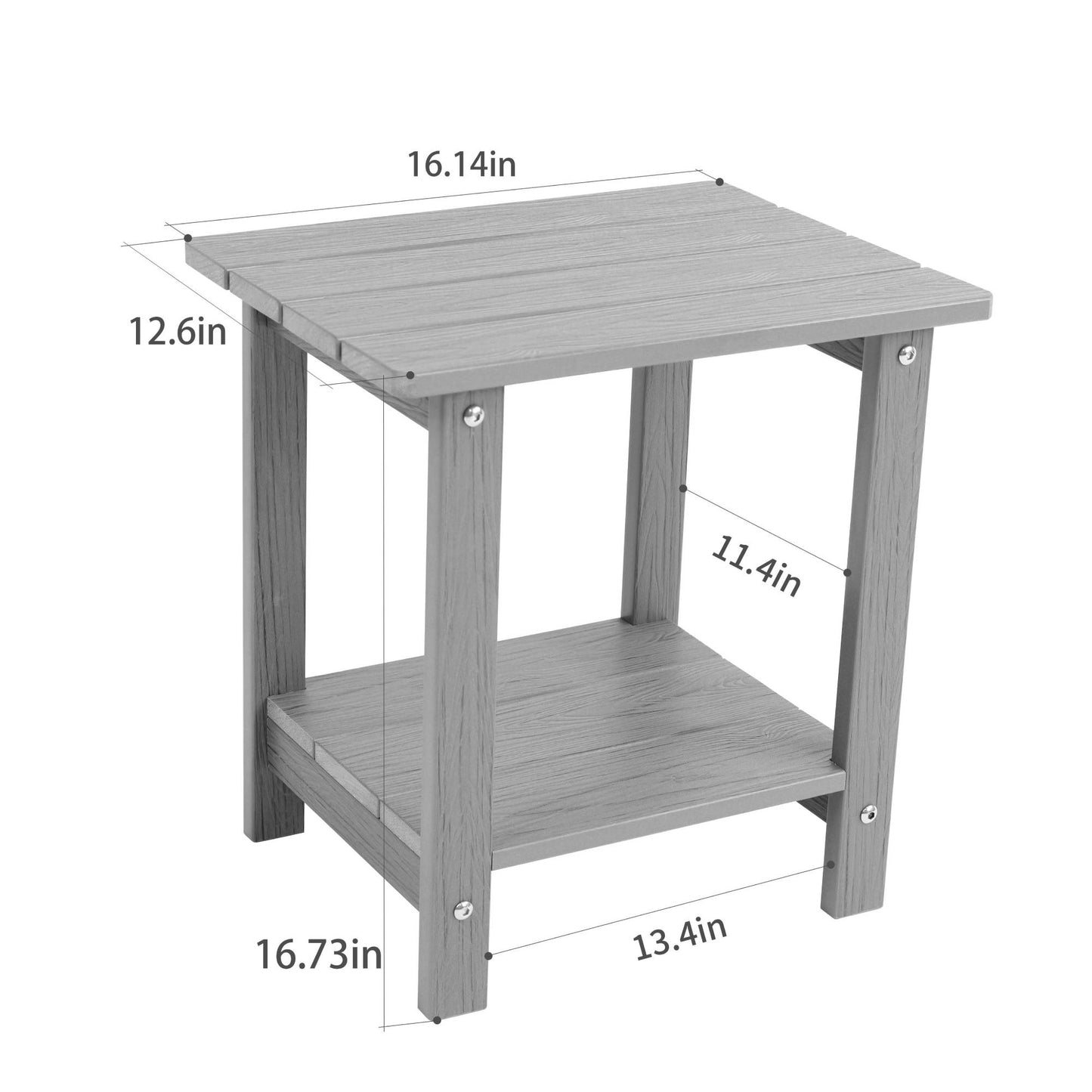 Stylish Side Table Perfect For Outdoor Yard Togethers Snacks & Cozy