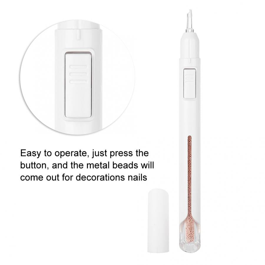 Nail Art Pen with Steel Beads - Multiple Colors