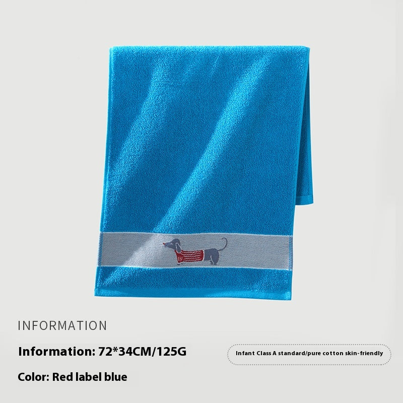 Pure Cotton Cartoon Face Hand Towel Water Absorption Soft Bathroom Cloth