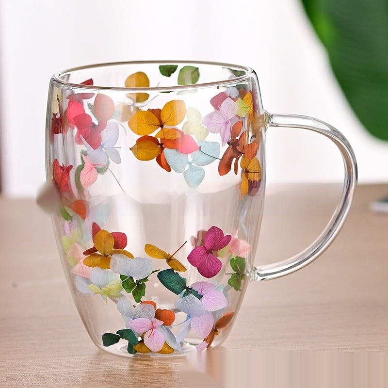 Insulated Double-Walled Borosilicate Glass Cup - Kitchen Drinkware
