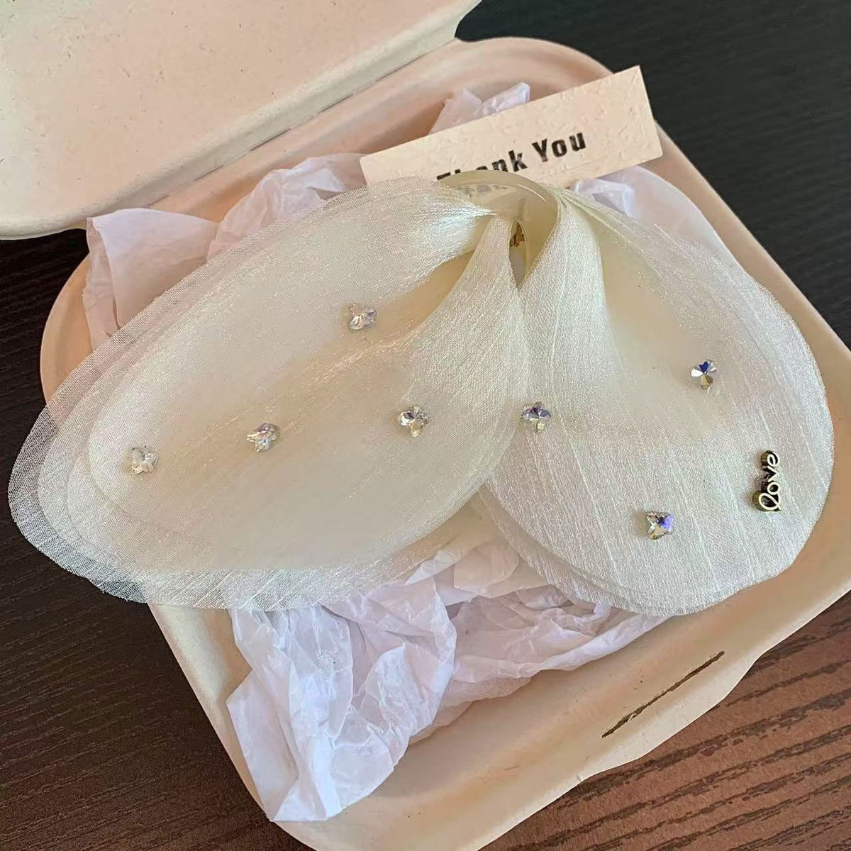 Tulle Butterfly Hair Clip - Mesh Grip Barrette