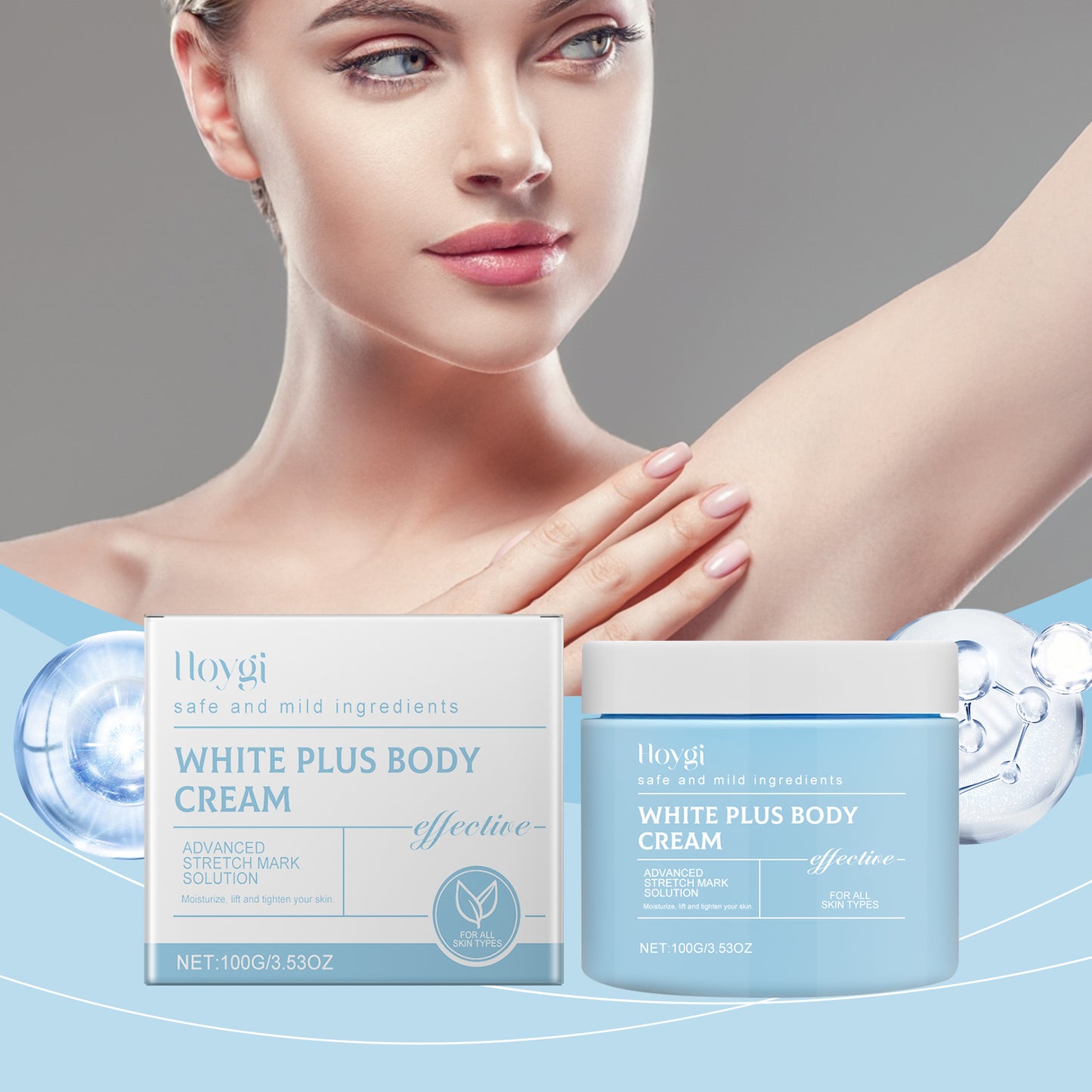 Hydrating Body Moisturizer with Squalane and Vitamin E - Nourishing Cream