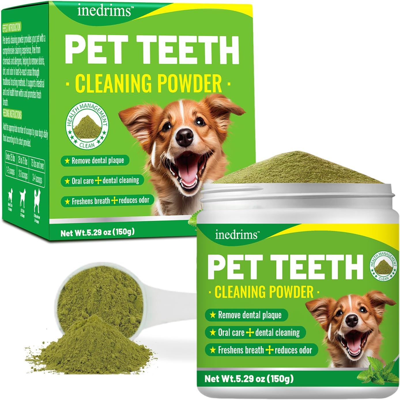 Pet Dental Powder for Fresh Breath & Gum Health - 1PC