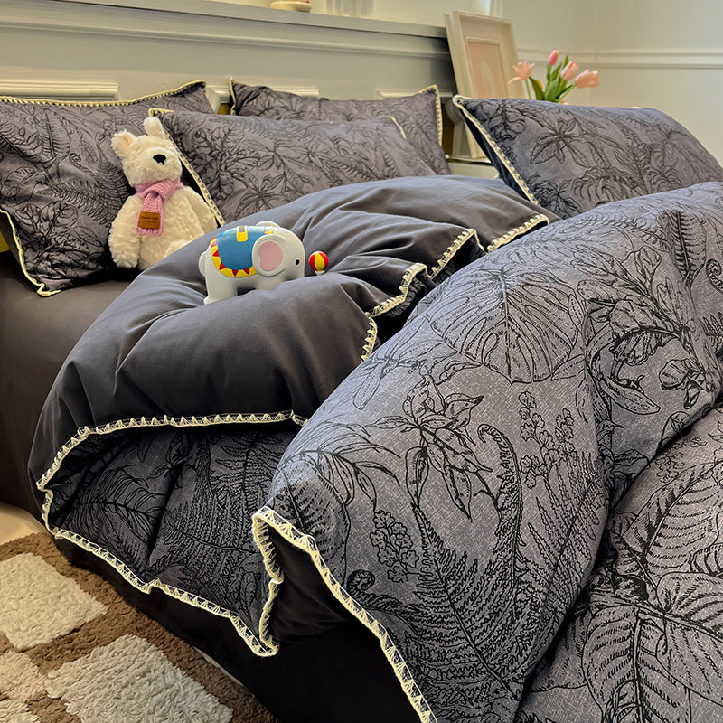 Thickened Cotton Duvet Cover Set for Fall and Winter - Modern & Minimalist