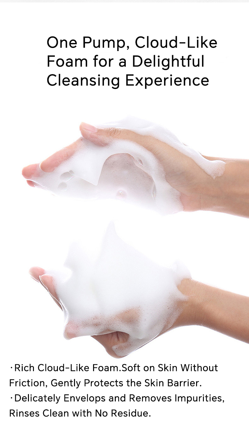 Gentle Cleansing Mousse Facial Cleanser - Daily Face Wash