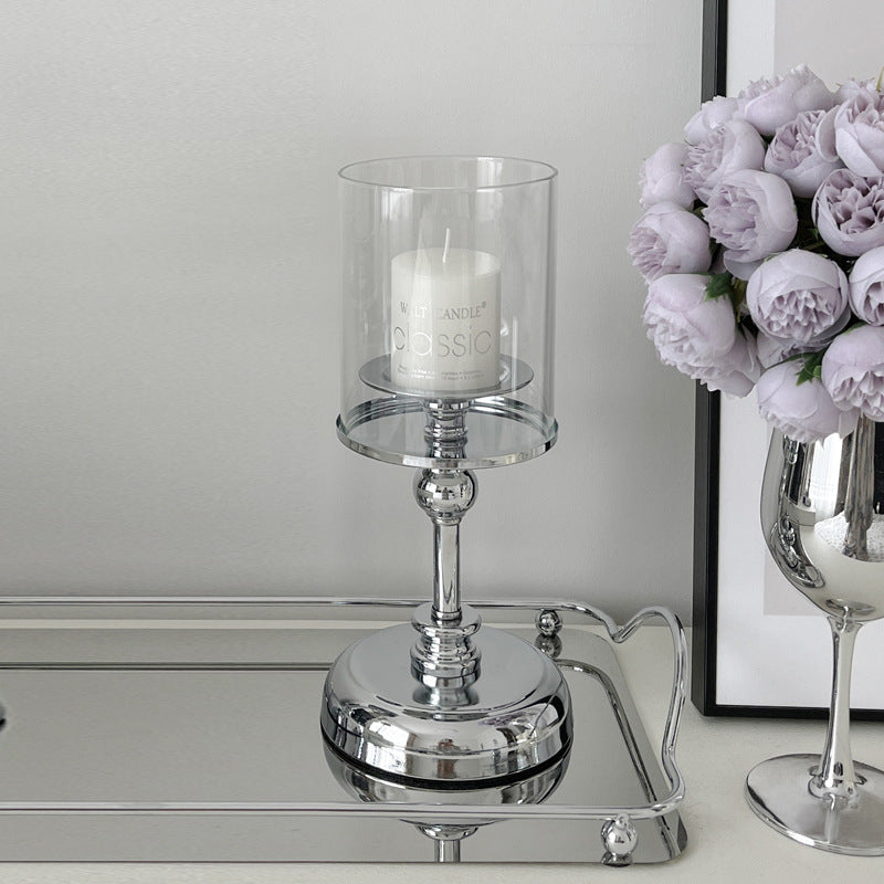 Elegant Candle Holder for Home Decor - Retro Romantic Atmosphere, Multiple Sizes & Finishes