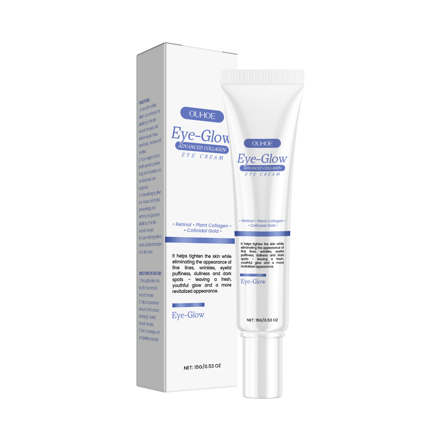 Firming Eye Cream with Retinol - Reduces Fine Lines & Dark Circles