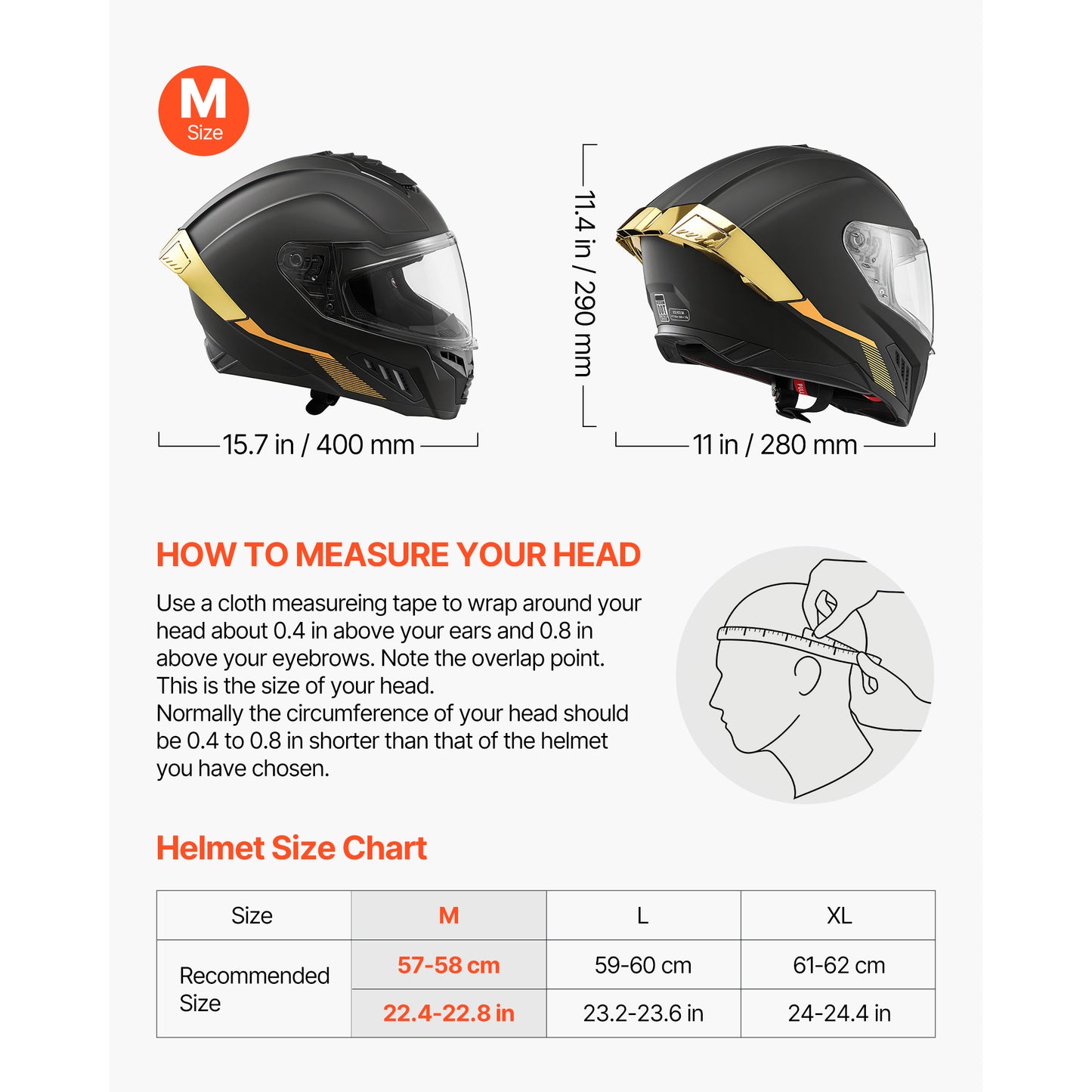 Full Face Motorcycle Helmet with Dual Visor - Lightweight, DOT & ECE Approved for Adults