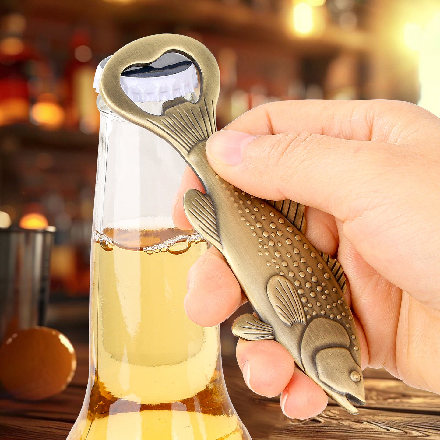 Creative Sea Bass Bottle Opener - Unique Bar Tool for Enthusiasts