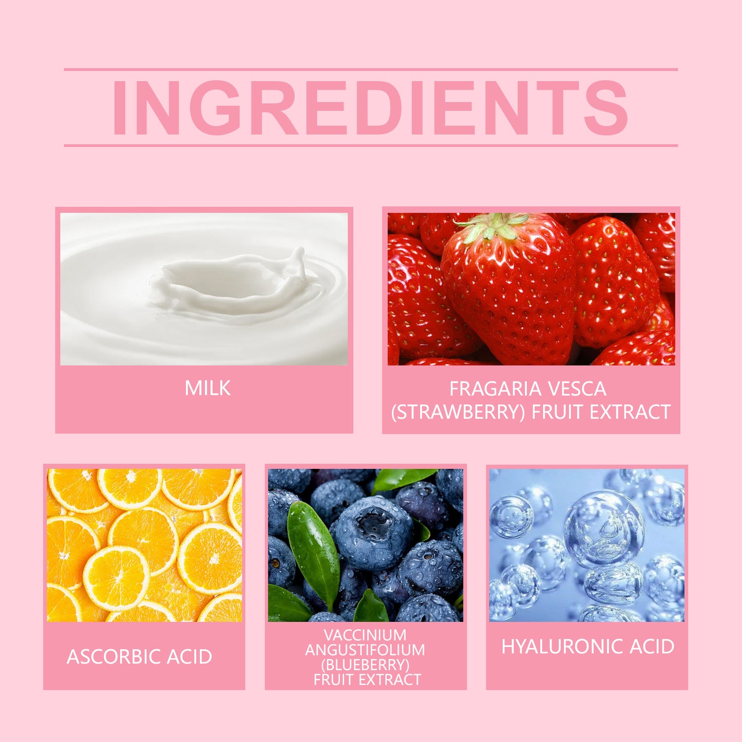 Strawberry Milk Body Cream - Deep Hydrating & Brightening Skin Care
