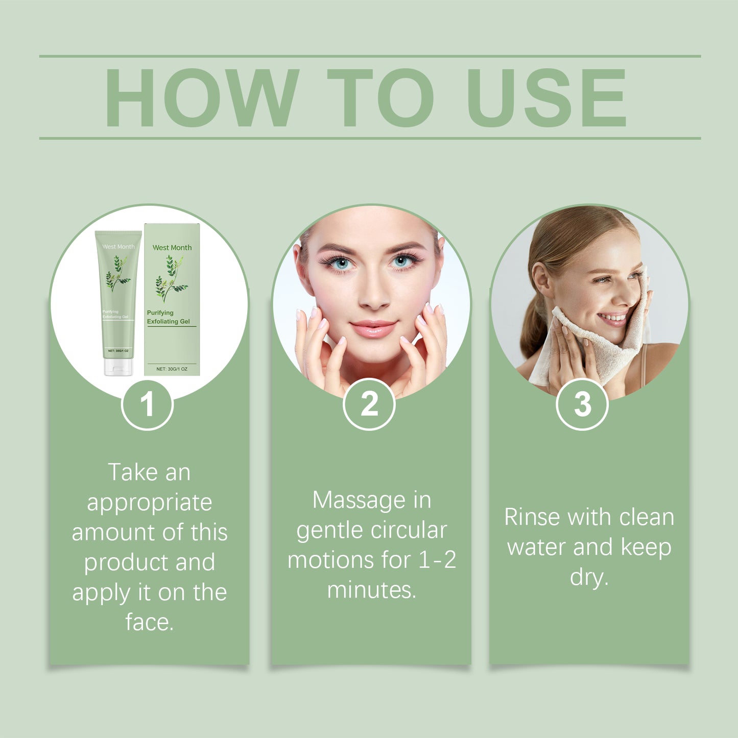 Purifying Exfoliating Gel for Face - Deep Pore Cleansing & Brightening