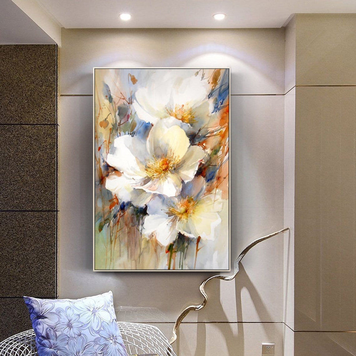 Floral Oil Painting Canvas Wall Art Home Decoration Poster