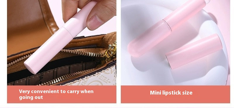 Portable Silicone Lip Brush with Lid - Travel Makeup Tool for Lips