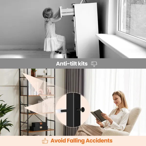 5-Tier Bookshelf - Modern Storage Rack for Home & Office