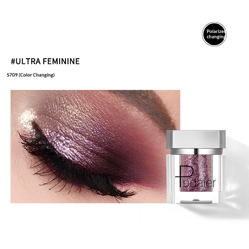 Long-Lasting Pearl-Illuminated Single Eyeshadow - Easy To Apply, Smudge-Proof