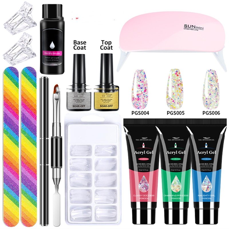 13-Piece Crystal Extended Nail Glue Set