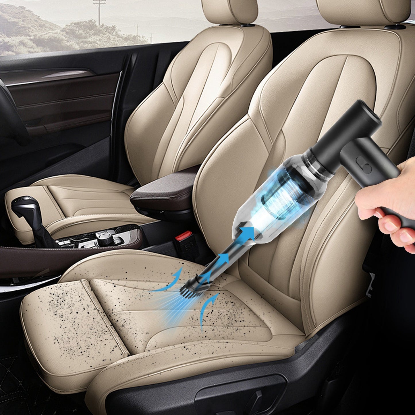 Cordless Air Duster Vacuum Blower with Brushless Motor 250000RPM Portable