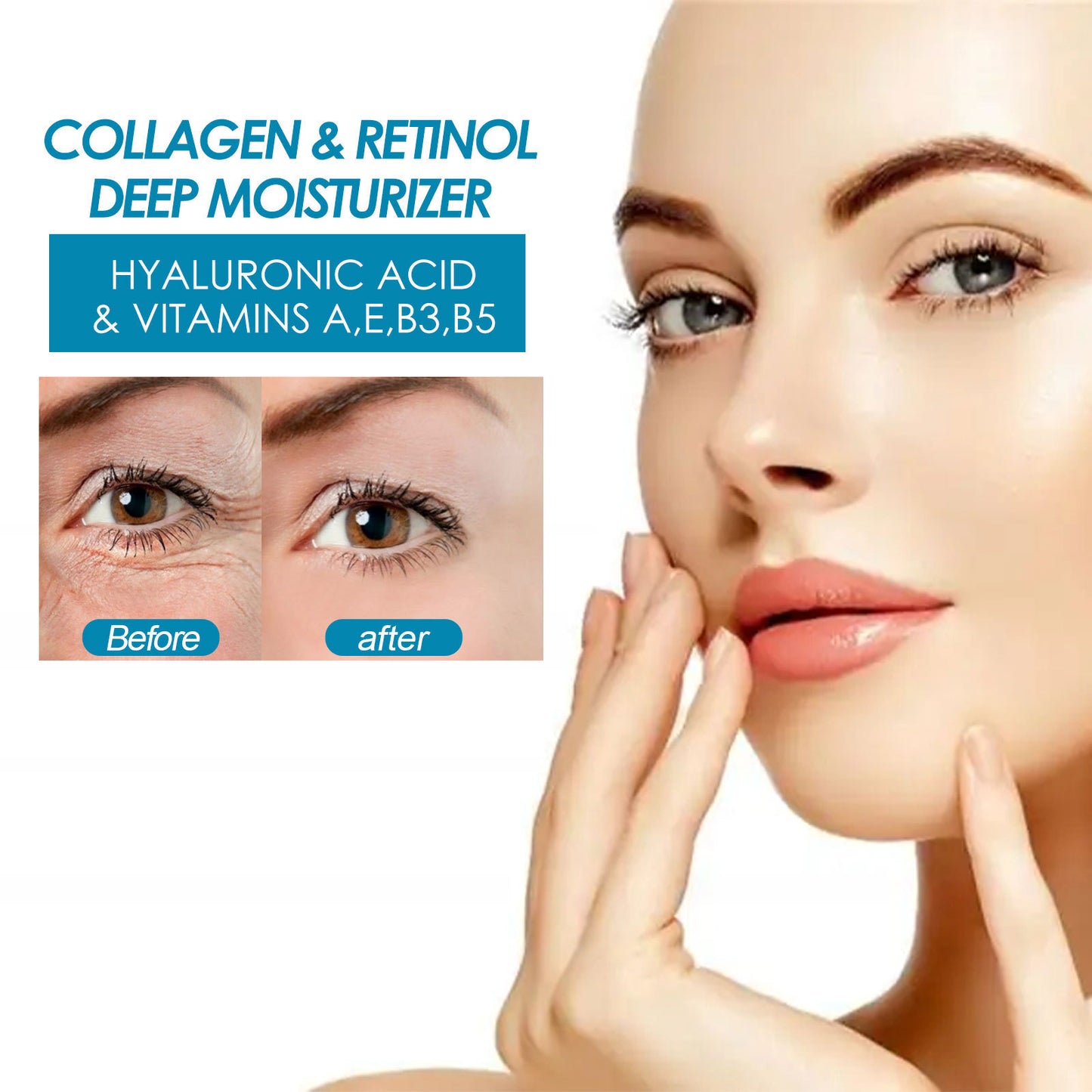 Retinol Deep Moisturizing Face Cream for Wrinkle Fading - 48ml