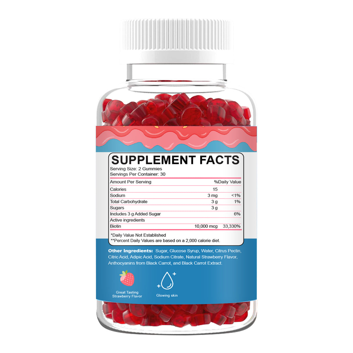 Biotin Soft Candy Gummies - 60 Tablets