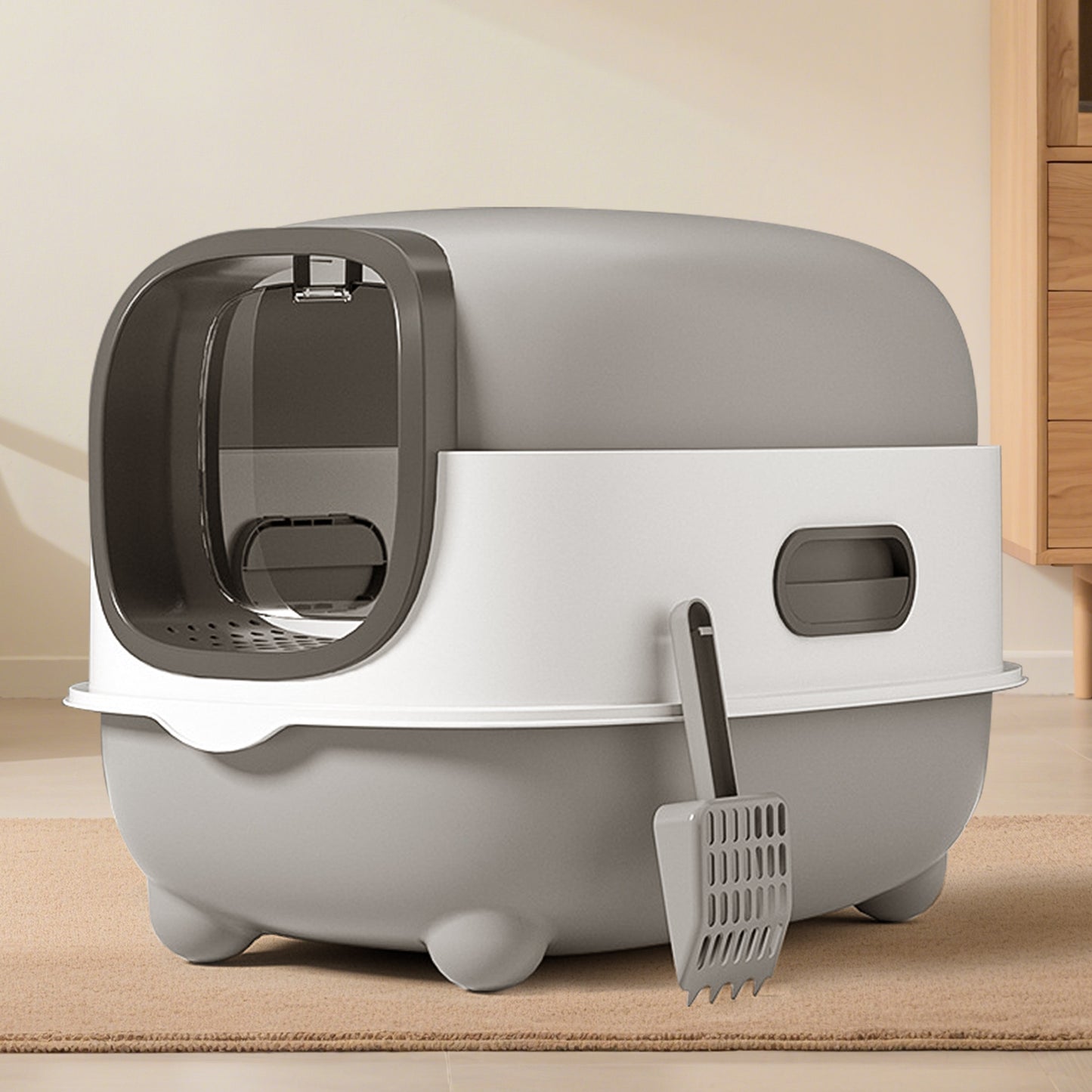 Self Pickup Cat Litter Box - E-Model Pet Furniture for Cats