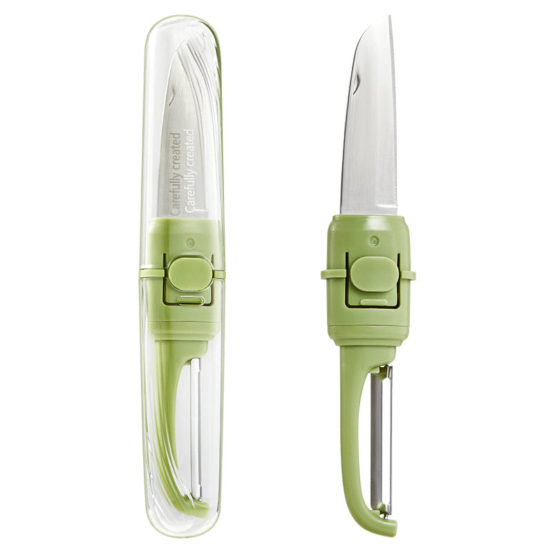 Portable Double Head Fruit Knife Peeler - Foldable Kitchen Tool