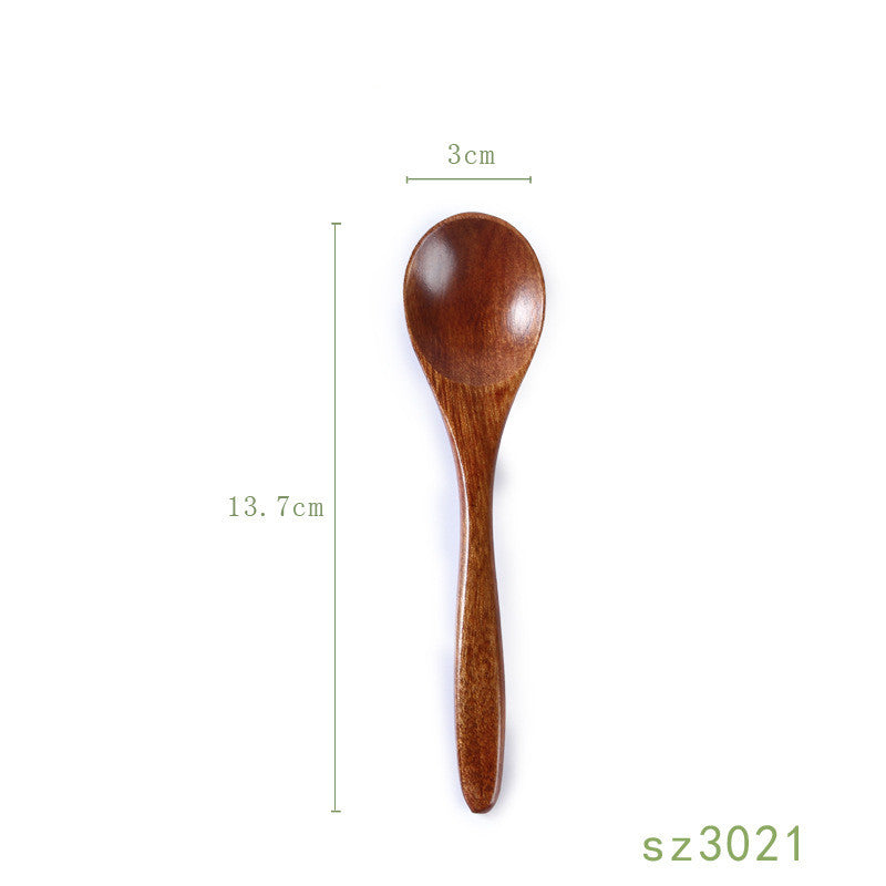 Solid Wood Honey Spoon - Japanese Style Kitchen Utensil