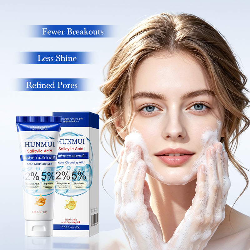Salicylic Acid Acne Cleansing Milk 100g for Oily & Acne-Prone Skin