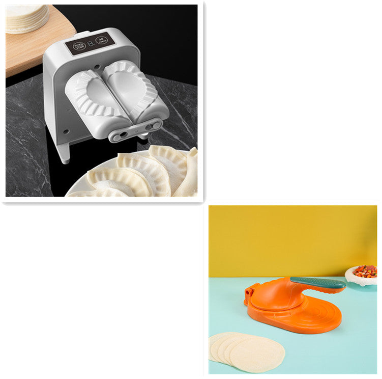 Automatic Dumpling Maker Machine - Easy Kitchen Dumpling Tool, White