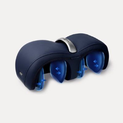 Air Pressure Knee Massager - Dark Blue with Heat & Vibration