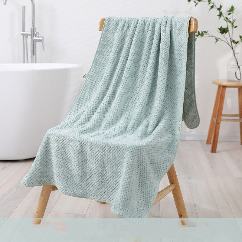 Large Coral Fleece Bath Towel - Thickened Swim & Beach Towel 70x140cm