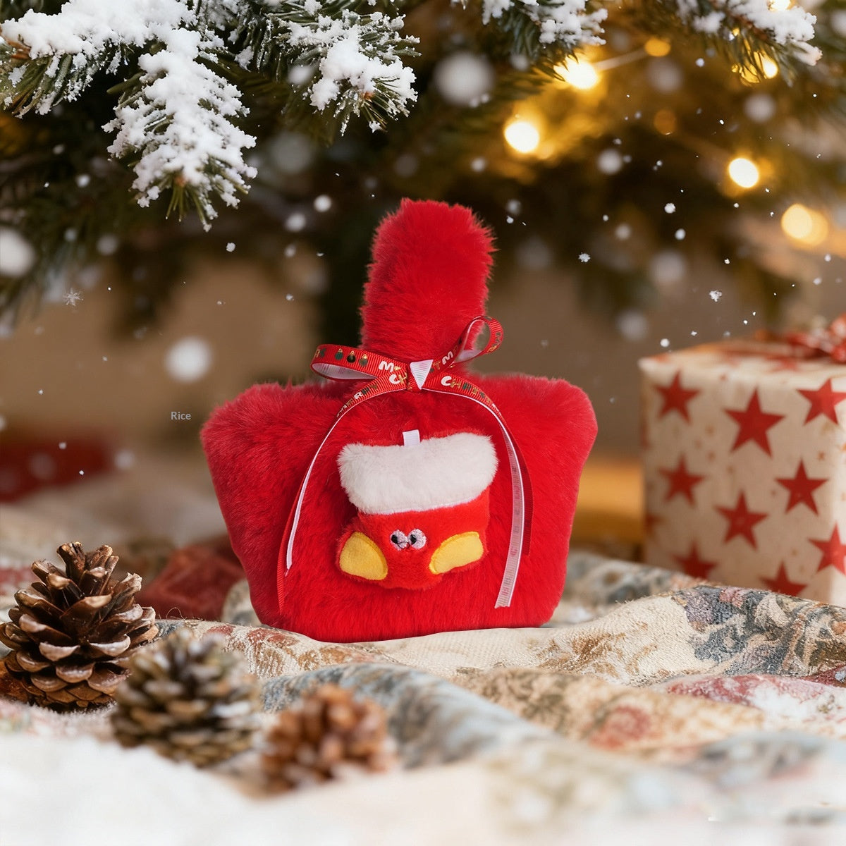 Christmas Gift Idea Cute Plush Candy Bags - Holiday Festive Decor