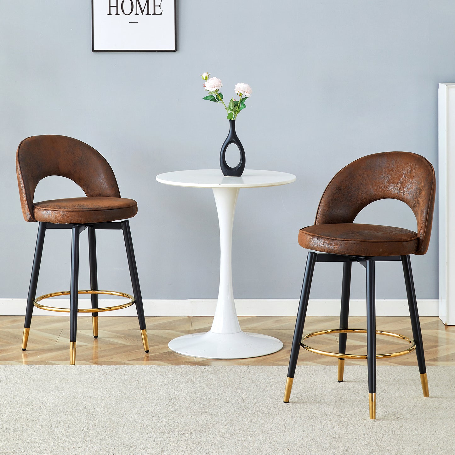 360 Rotatable Bar Chair.Overall Height 36 Inches.Modern