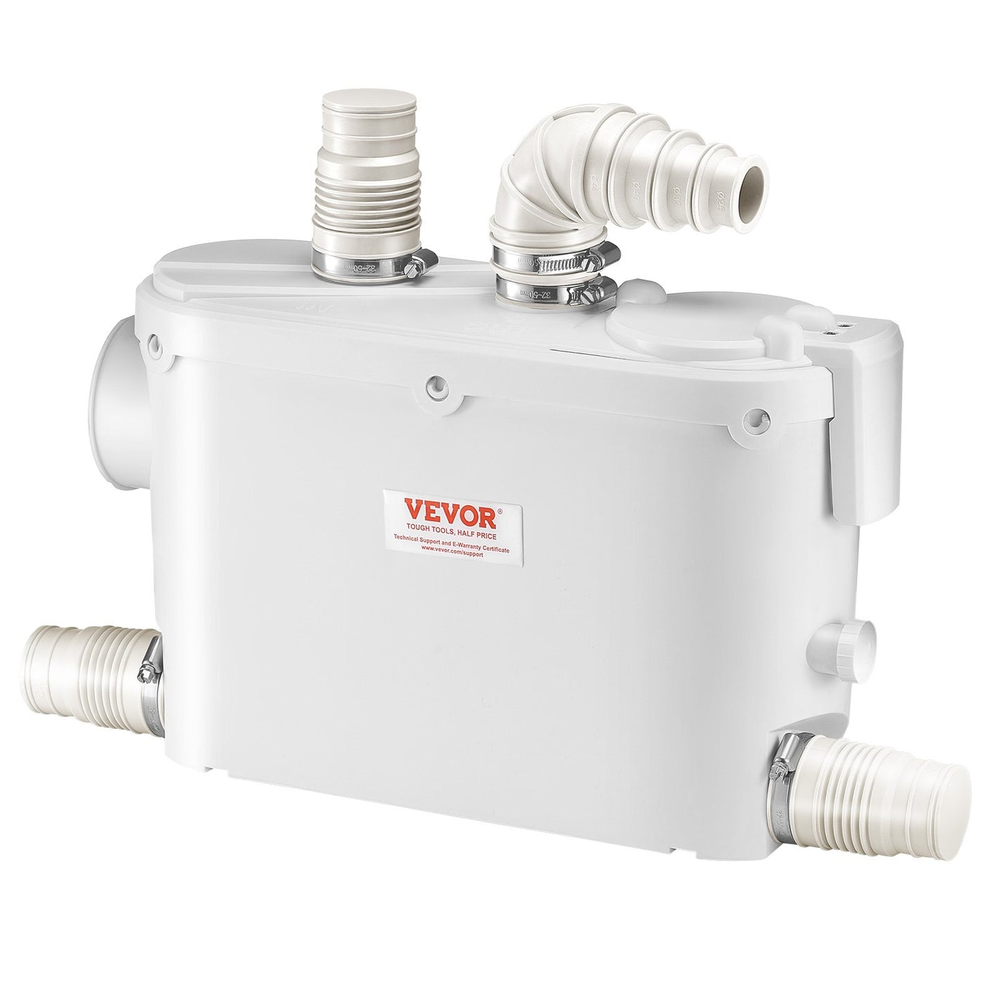 500W Macerator Pump for Wall-Hung Toilet and Sink - 29 GPM Flow, 26 Ft Lift