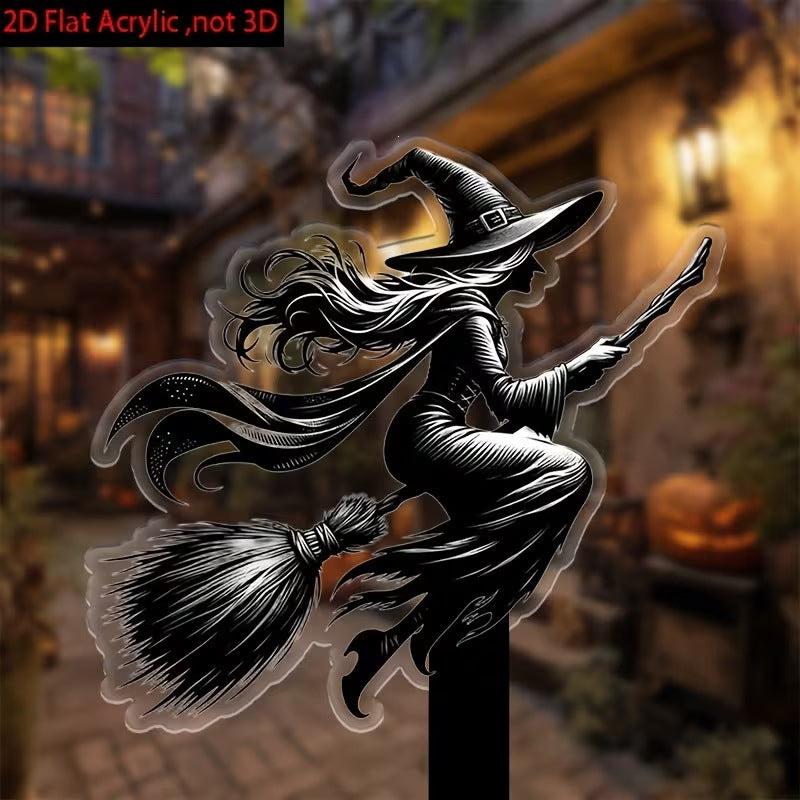Acrylic Halloween Garden Decoration Picks - Multiple Sizes & Styles