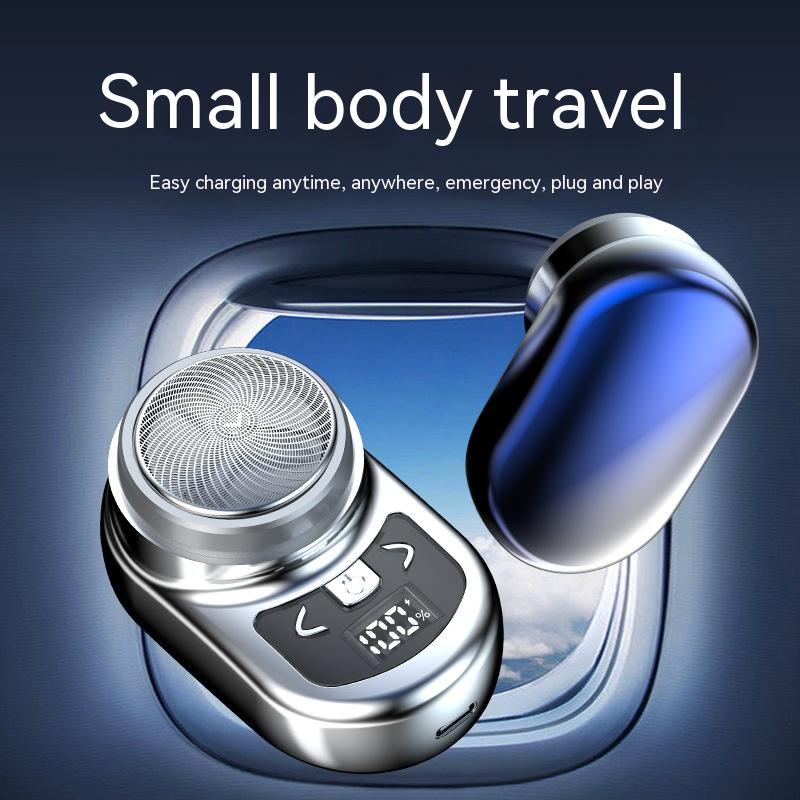 Portable Electric Shaver with USB Charging & Digital Display