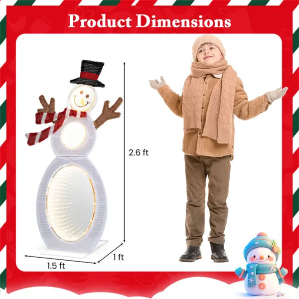 Lighted Christmas Snowman Decoration with 105 LED Lights