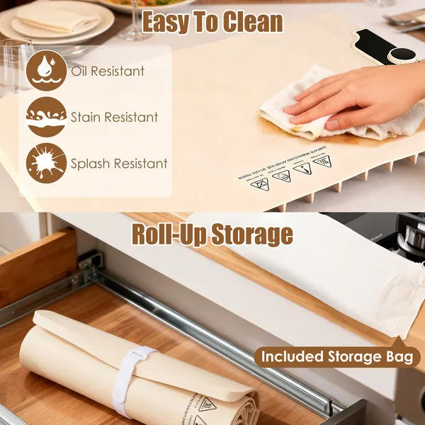 Electric Food Warming Mat - 23.6 x 15.8 Inch Silicone Heater