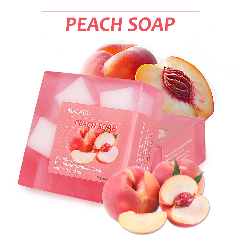 Peach Fruit Soap Bar 100g Natural Body Care for Gentle Cleansing