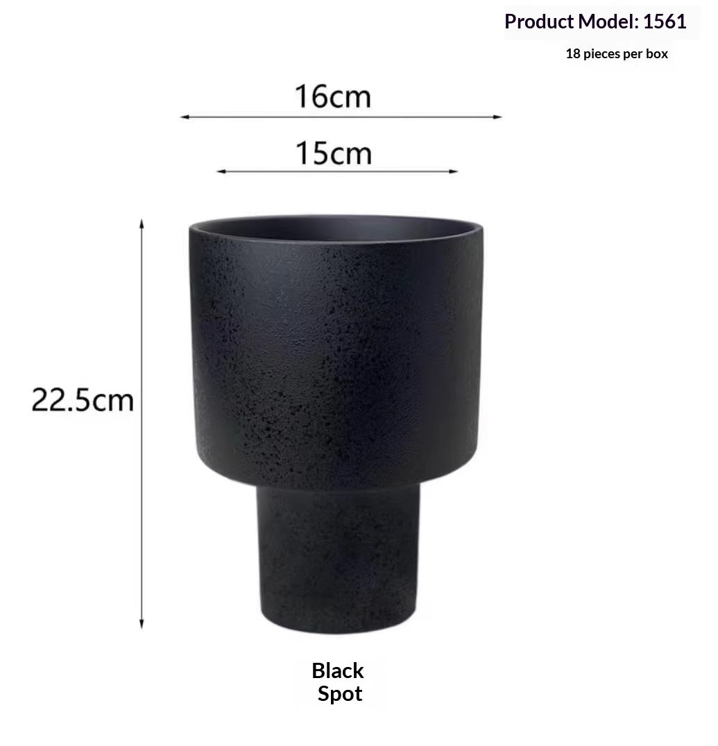 Tall Ceramic Flower Pot for Indoor Decor - Modern Home Garden Planter