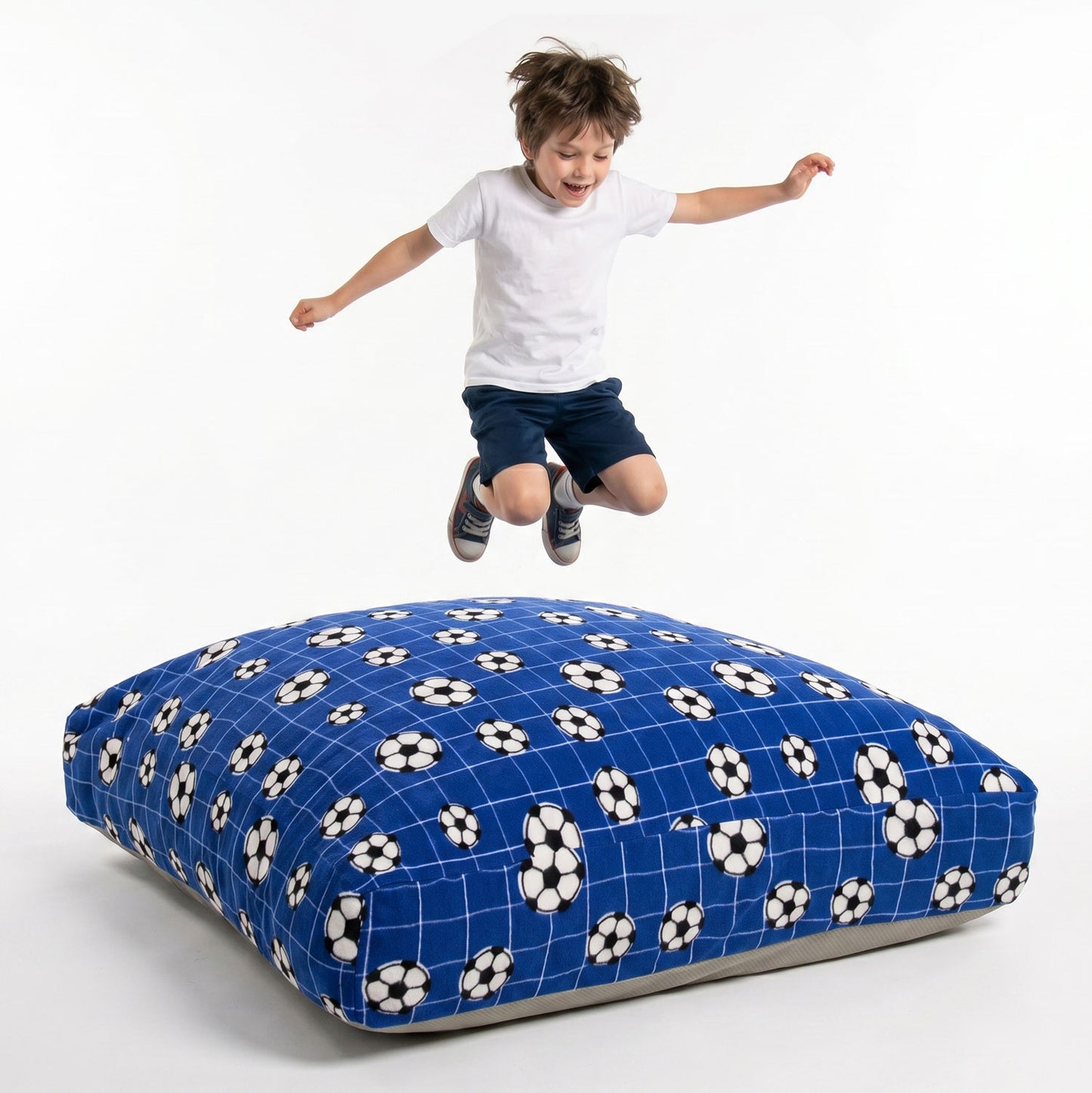 Sensory Crash Pad for Kids & Adults - Removable, Washable, Foam Blocks, Non-Slip, 60" x 60"
