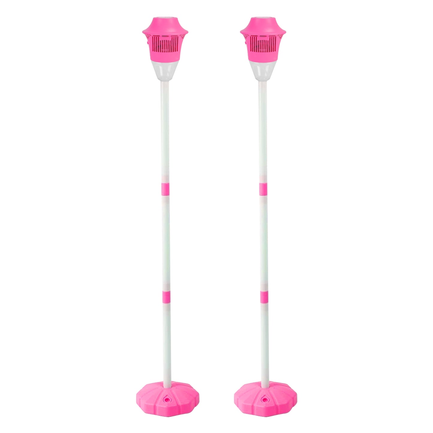 2-Pack 3-in-1 Rechargeable Bubble Machines with Colorful Lights & Music - Adjustable Height