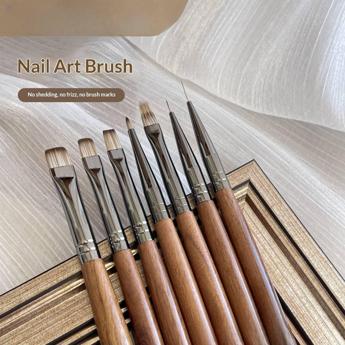 Wooden Nail Art Pen Set for Precise Nail Design and Detailing