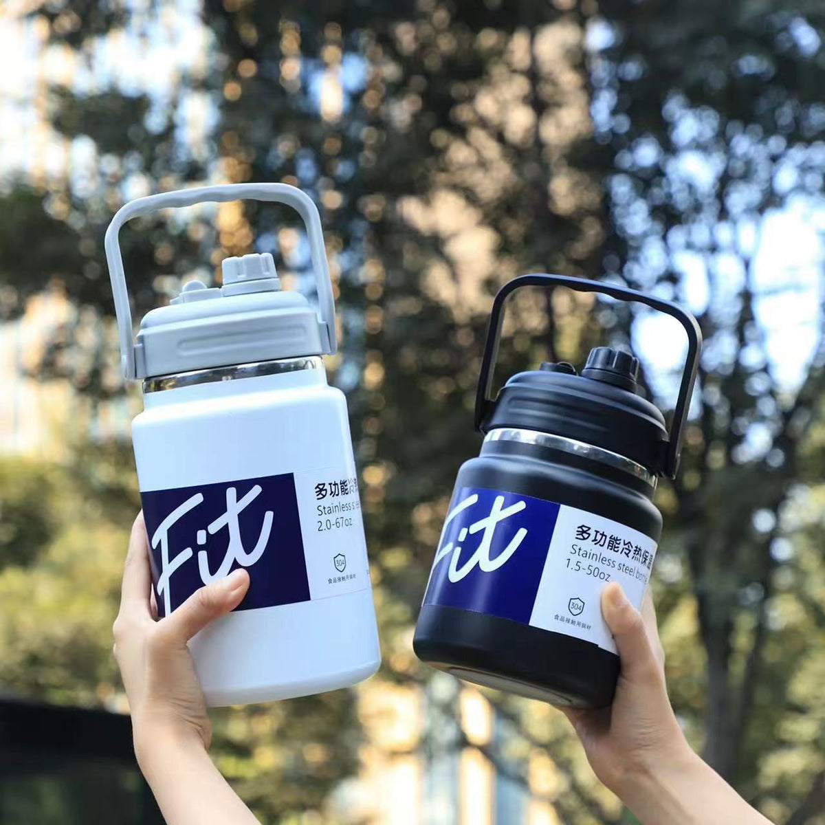 Multifunctional Insulated Stainless Steel Sports Kettle with Handle & Large Capacity