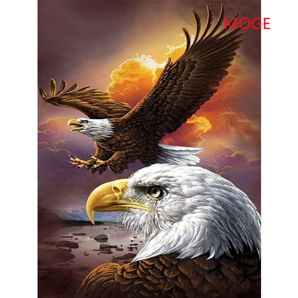 DIY Diamond Painting Cross Stitch Kit - Animal Bird Mosaic Art